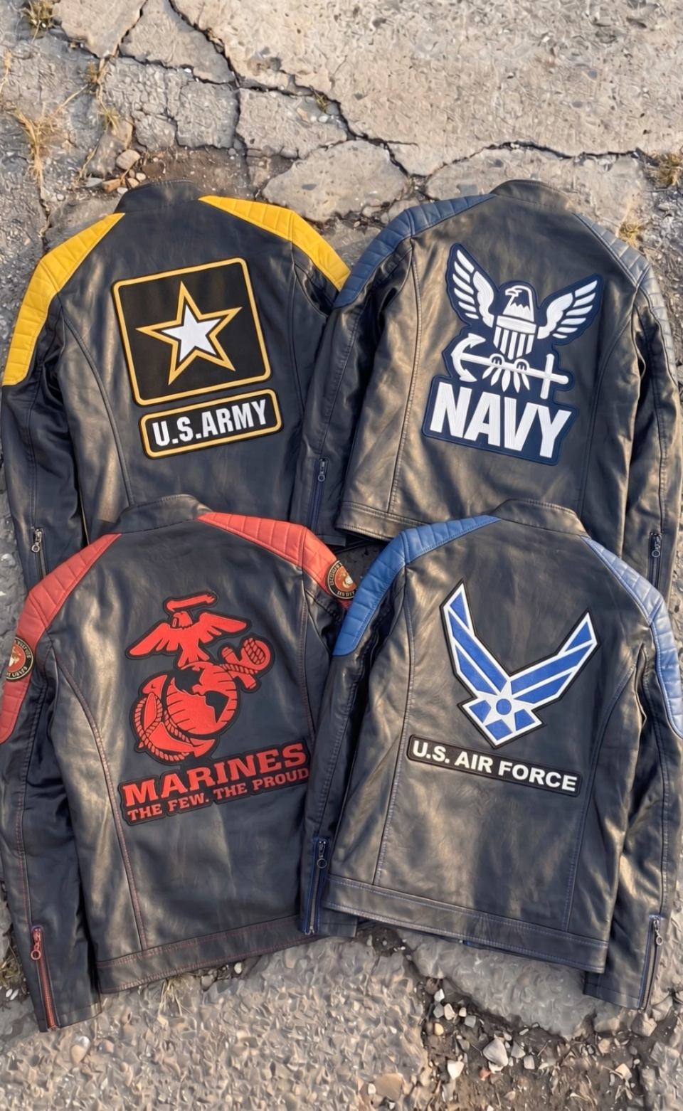 Handmade Military Leather Jackets